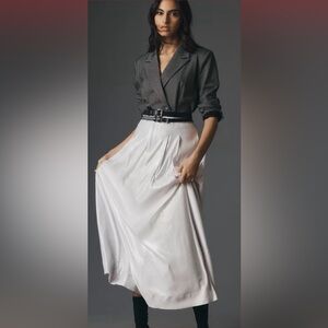 NEW -  Sequin Pleated Maxi Skirt by Maeve - Size 8 & 12